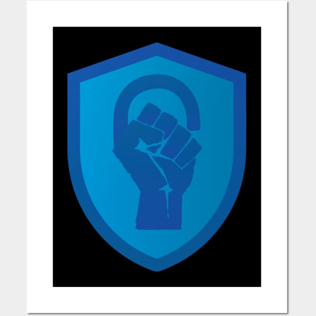 Blue Team BIC Patch Design Wall Art by blacksincyberconference